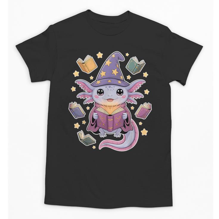 ReadsALOTL Cute Axolotl Book Lover Unisex T-Shirt