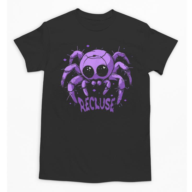 Recluse Pastel Goth Spider Shy Introvert Creepy Cute Kawaii Unisex T-Shirt