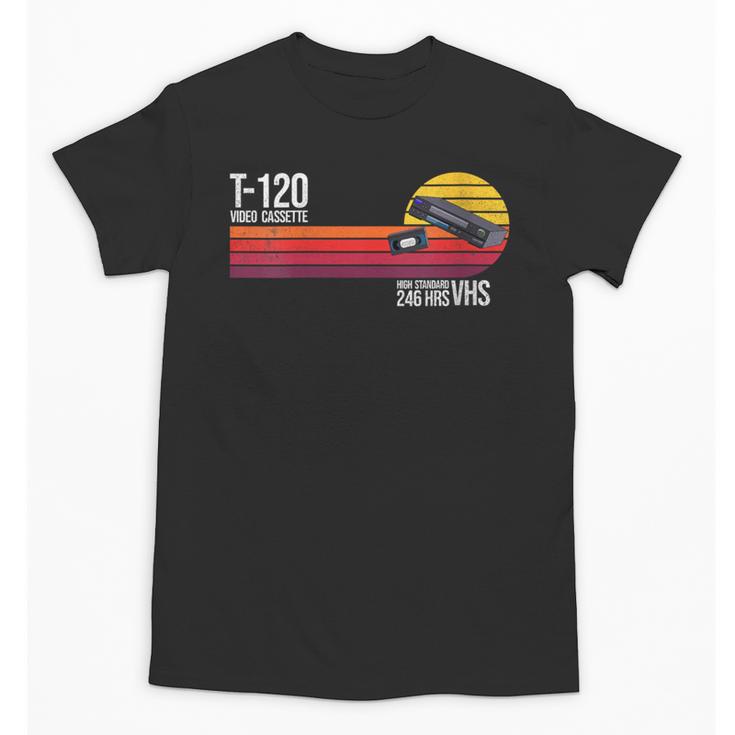 Retro 80's 90's Music Nostalgia Video Cassette Tape VHS Unisex T-Shirt