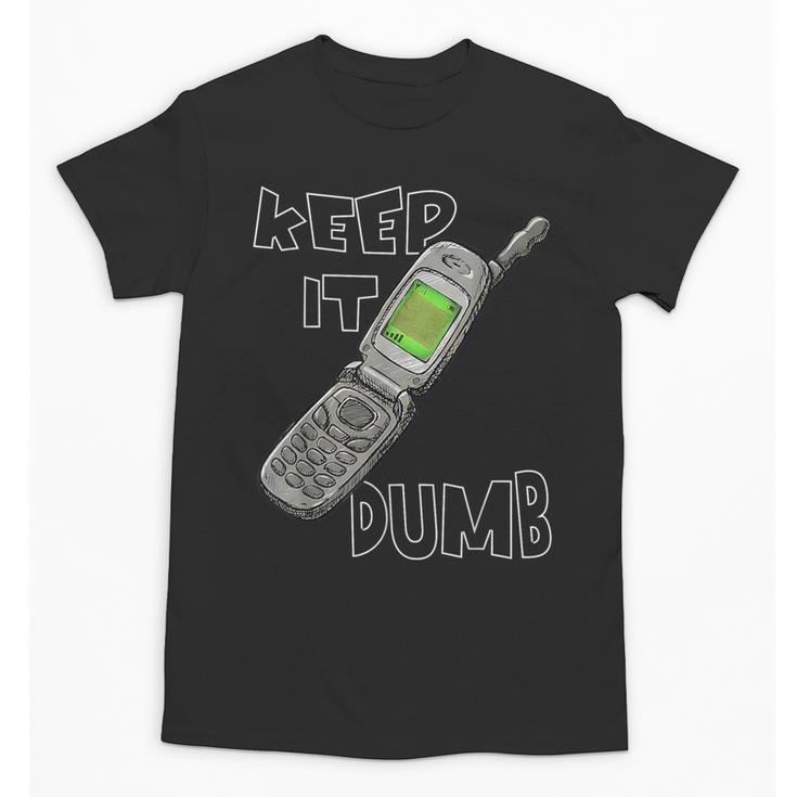 Retro Dumb Flip Phone Vintage 90s Y2K Tech Nostalgia Unisex T-Shirt