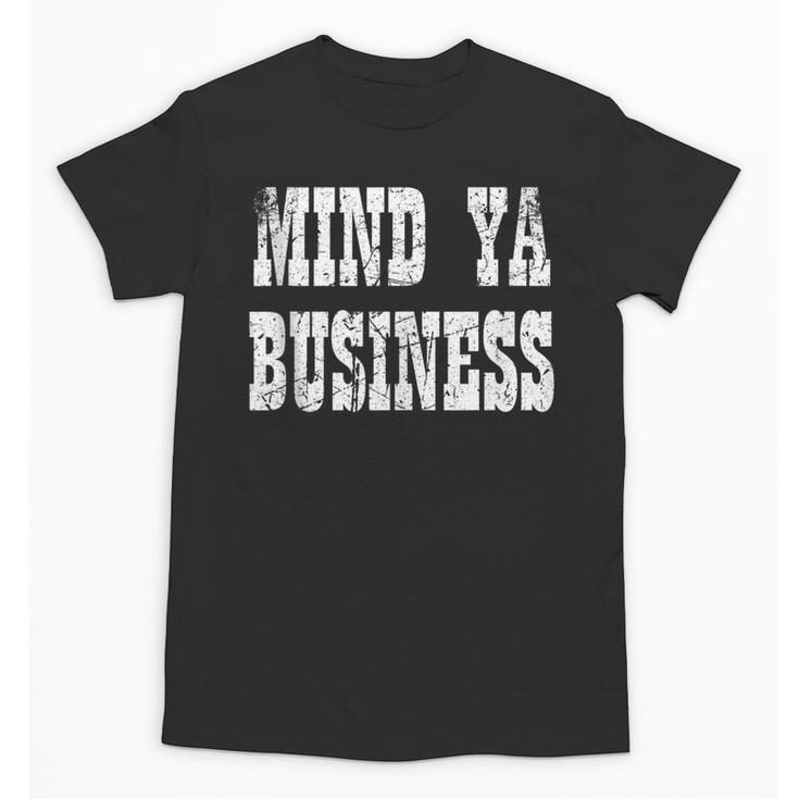 Retro Mind Ya Business Vintage Love Privacy Introvert Unisex T-Shirt
