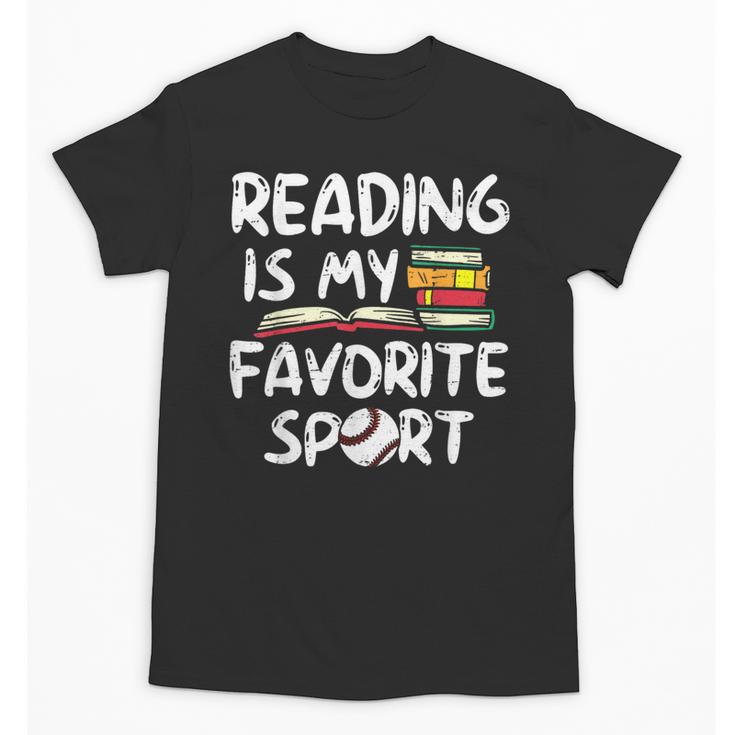 Retro Reading Is My Favorite Sport Baseball World Book Day Unisex T-Shirt