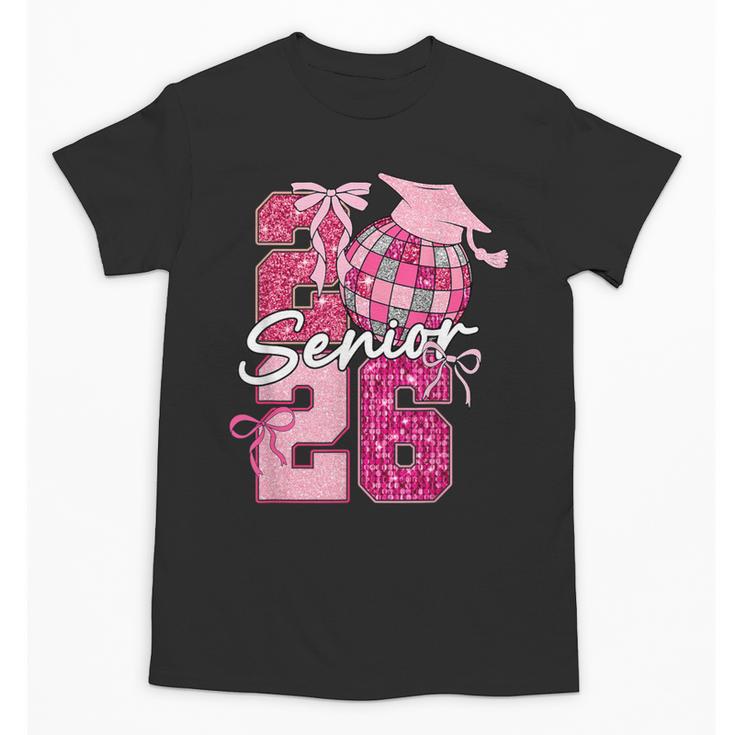 Retro Senior 2026 Coquette Bow Graduation Class Of 2026 Unisex T-Shirt