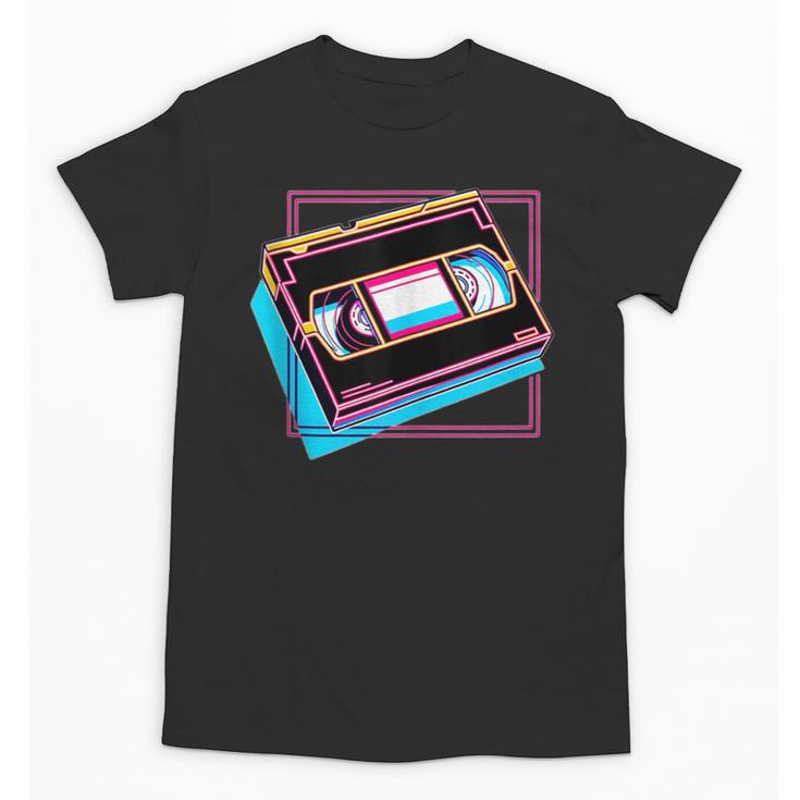 Retro VHS Vaporwave Video Cassette Nostalgia Geek Chic Unisex T-Shirt