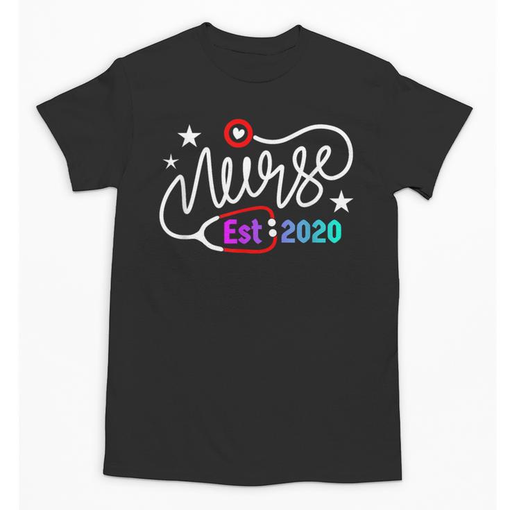 RN New Nurse Est 2020 Cute Nursing School Graduation 2K20 Unisex T-Shirt
