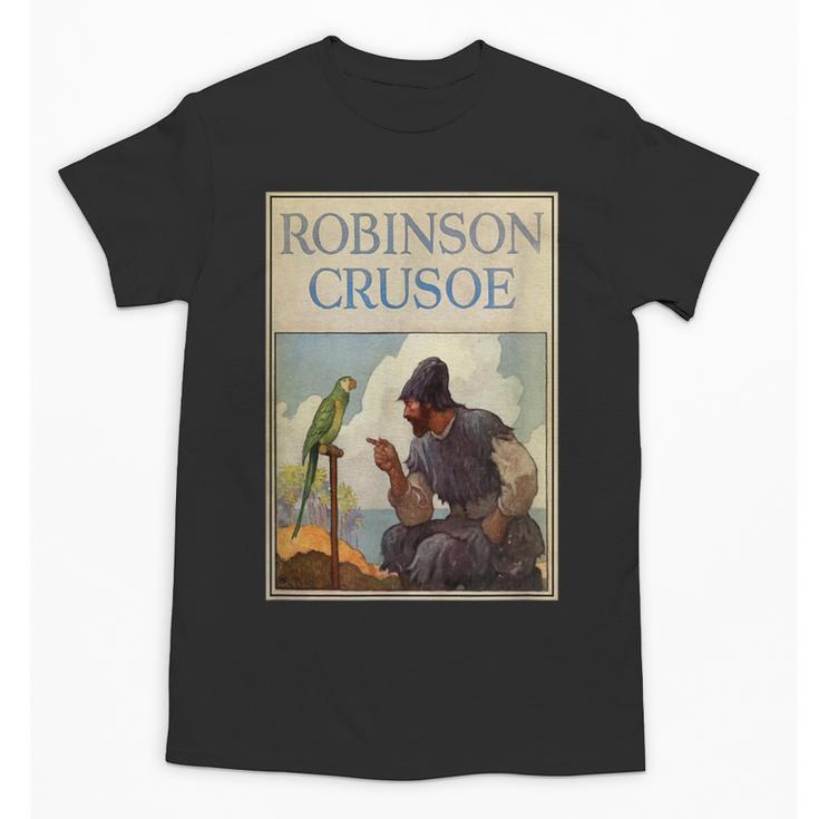 Robinson Crusoe Book Cover 1920 Unisex T-Shirt