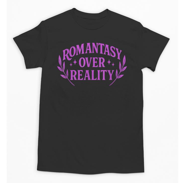 Romantasy Book Reader Aesthetic With Fantasy Feels Unisex T-Shirt