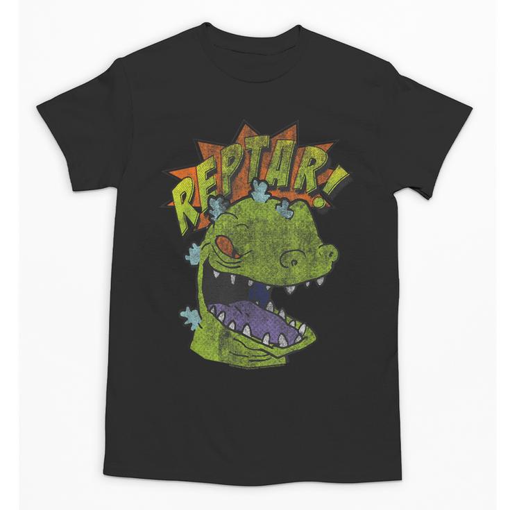 Rugrats Reptar Distressed Comic Book Style Cartoon Unisex T-Shirt
