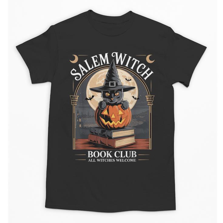 Salem Witch Book Club All Witches Welcome Halloween Reading Unisex T-Shirt