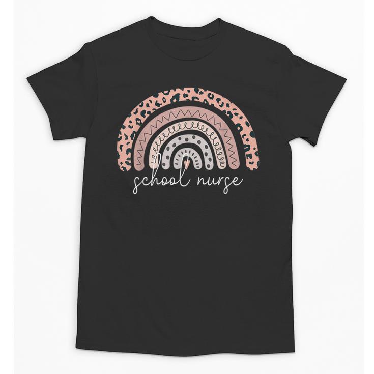 School Nurse Appreciation Rainbow Graduation Medical Nursing Unisex T-Shirt