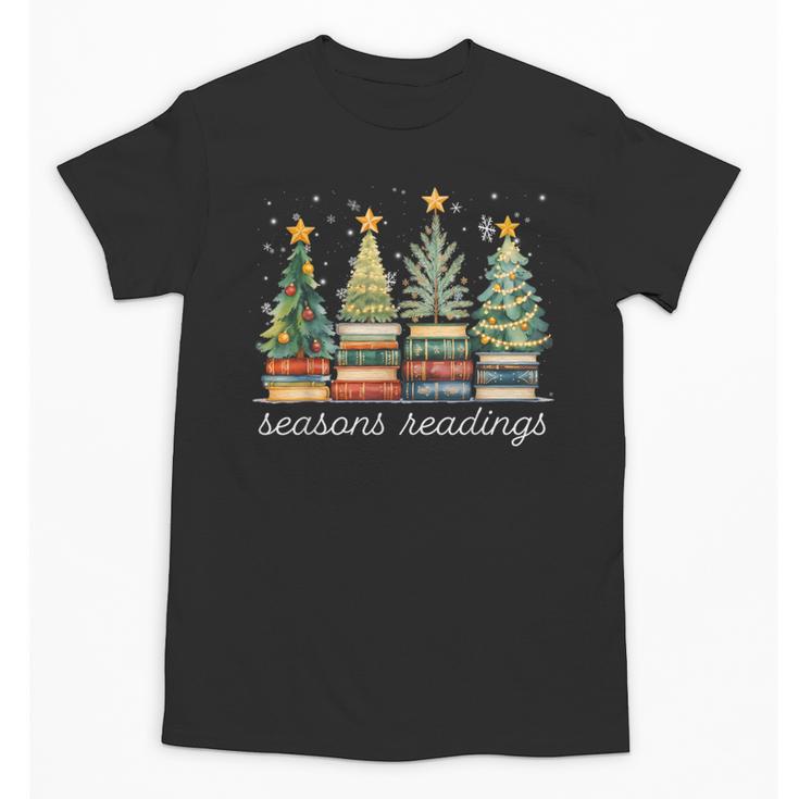 Seasons Readings All Booked For Christmas Book Reading Lover Unisex T-Shirt