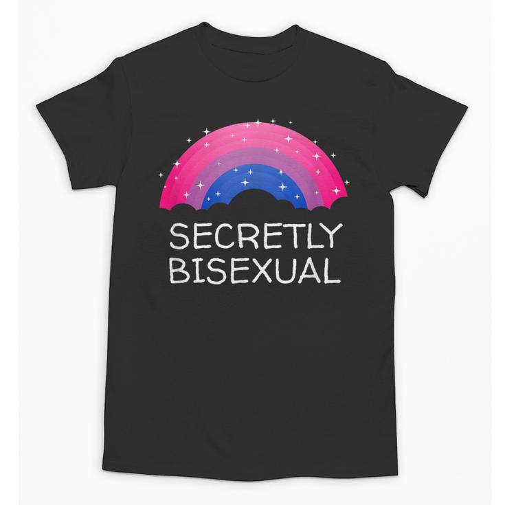 Secretly Bisexual Bi Introvert Bi Pride Antisocial LGBTQ Unisex T-Shirt