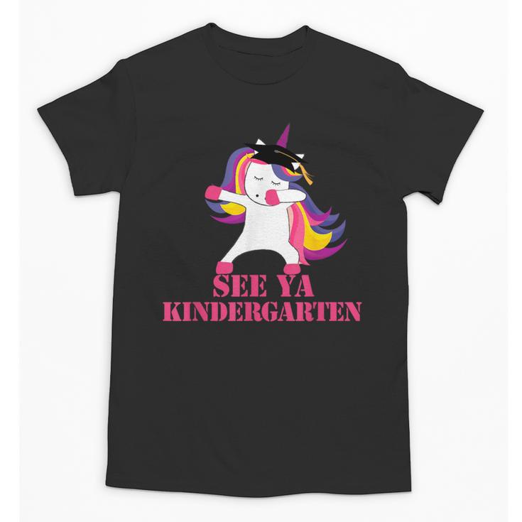 See Ya Kindergarten DABBING Unicorn Graduation Meme Unisex T-Shirt