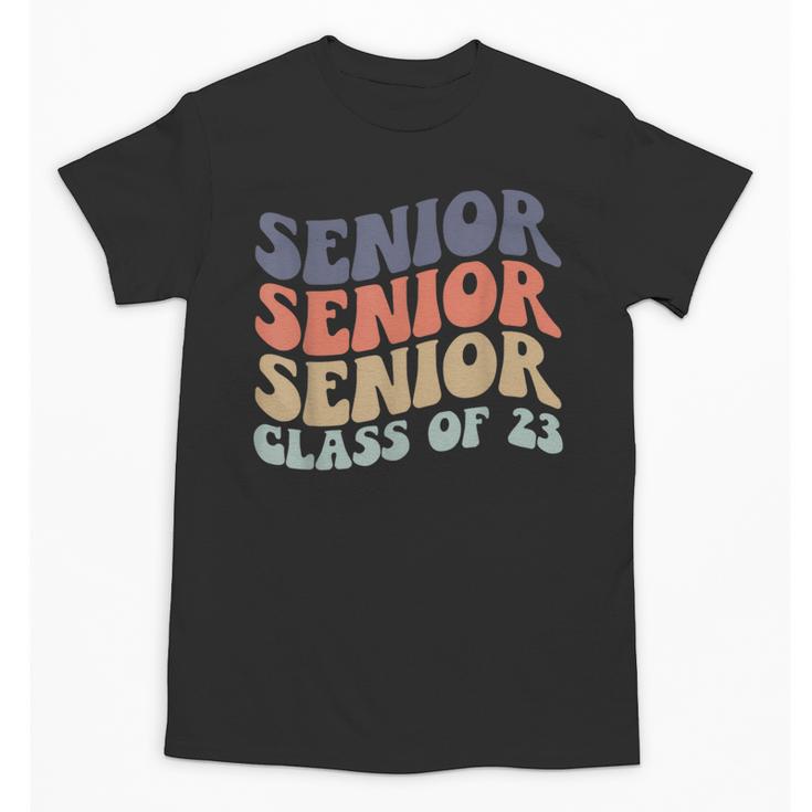 SENIOR 2023 Retro Class Of 2023 Seniors Graduation 23 Hippie Unisex T-Shirt