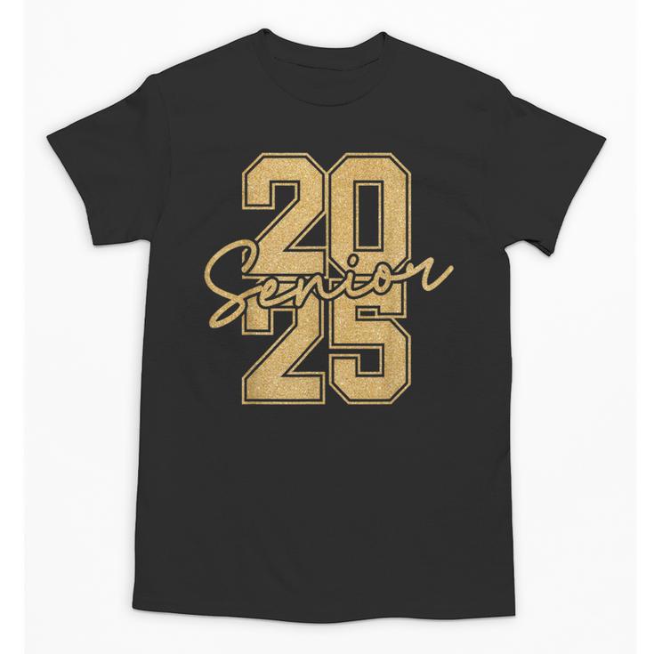 Senior 2025 Class Of 2025 Gold Senior Graduation Unisex T-Shirt