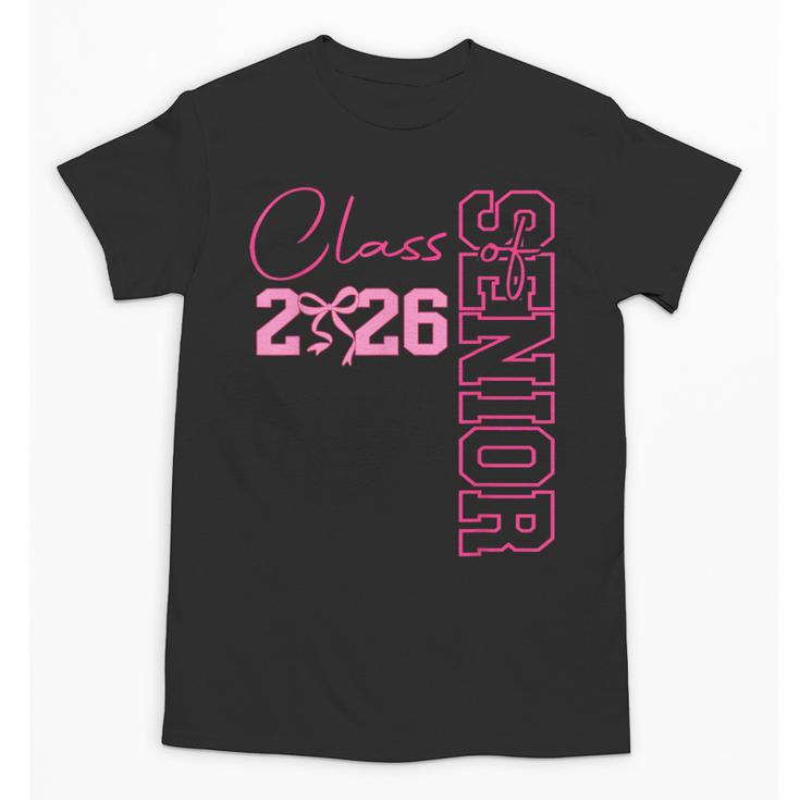 Senior 2026 Class Of 2026 Coquette Bow Graduation 2026 Unisex T-Shirt