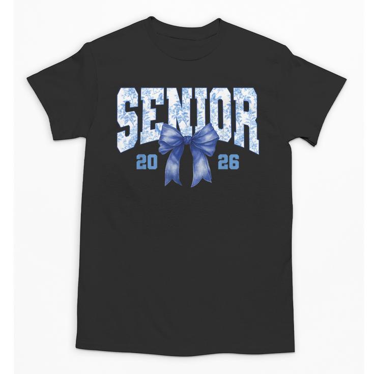 Senior 2026 Class Of 2026 Toile Coquette Bow Graduation 2026 Unisex T-Shirt
