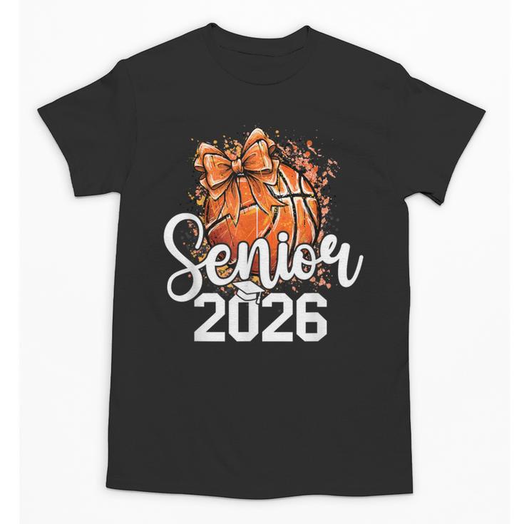 Senior Basketball Class Of 2026 Coquette Graduation Day Unisex T-Shirt