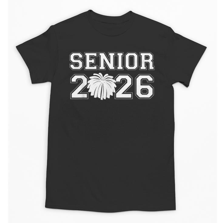 Senior Cheerleader Cheer Class Of 2026 Graduation Graduate Unisex T-Shirt