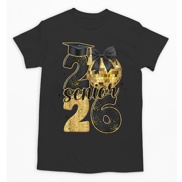 Senior Class Of 2026 Senior Girl Graduation Cap Coquette Bow Unisex T-Shirt