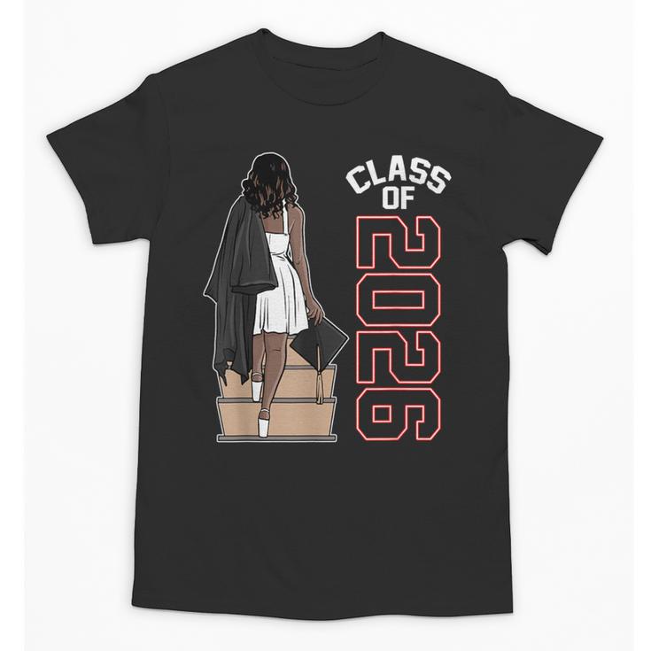 Senior Class Of 2026 Melanin Girl 2026 Graduation Unisex T-Shirt