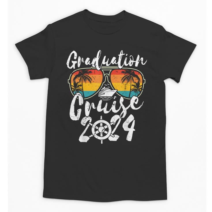 Senior Graduation Trip Cruise 2024 Retro Ship Party Cruise Unisex T-Shirt