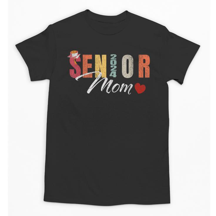 Senior Mom 2024 Graduation Heart Class Of 2024 Unisex T-Shirt