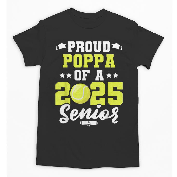 Senior Poppa 2025 Tennis Class Of 2025 Graduation Unisex T-Shirt