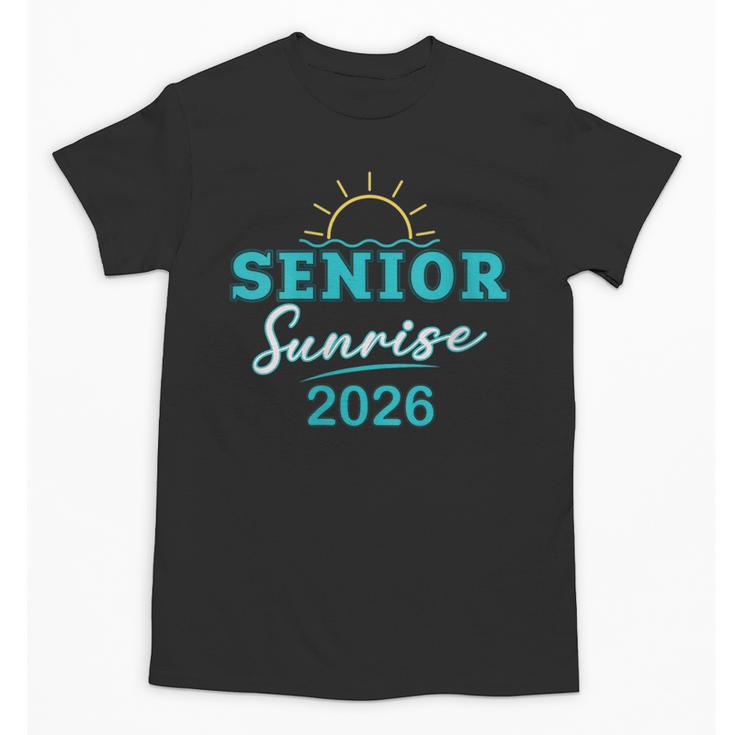 Senior Sunrise Class Of 2026 Vintage Graduation High School Unisex T-Shirt