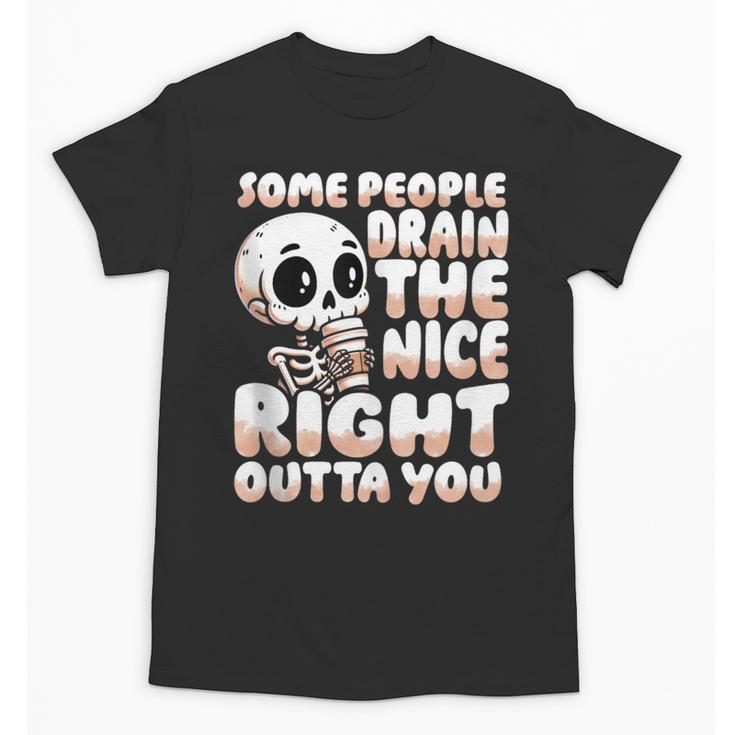 Skeleton Coffee Lover Introvert Unisex T-Shirt