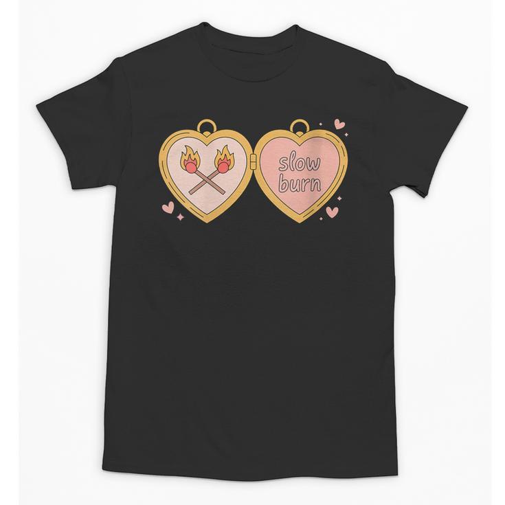 Slow Burn Romance Book Lover Tee Unisex T-Shirt