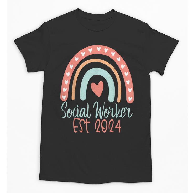Social Worker Work MSW BSW Graduation 2024 Masters Degree Unisex T-Shirt