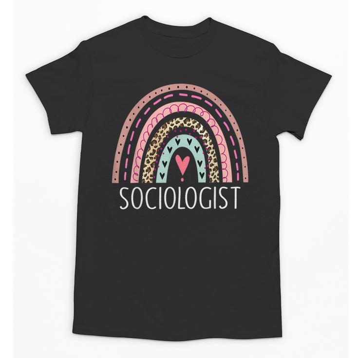 Sociologist Sociology Teacher Graduation Rainbow Unisex T-Shirt