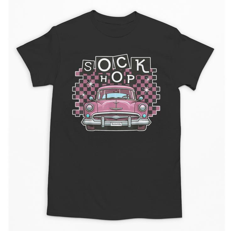 Sock Hop 50s Classic Car Nostalgia 1950s Greaser Unisex T-Shirt