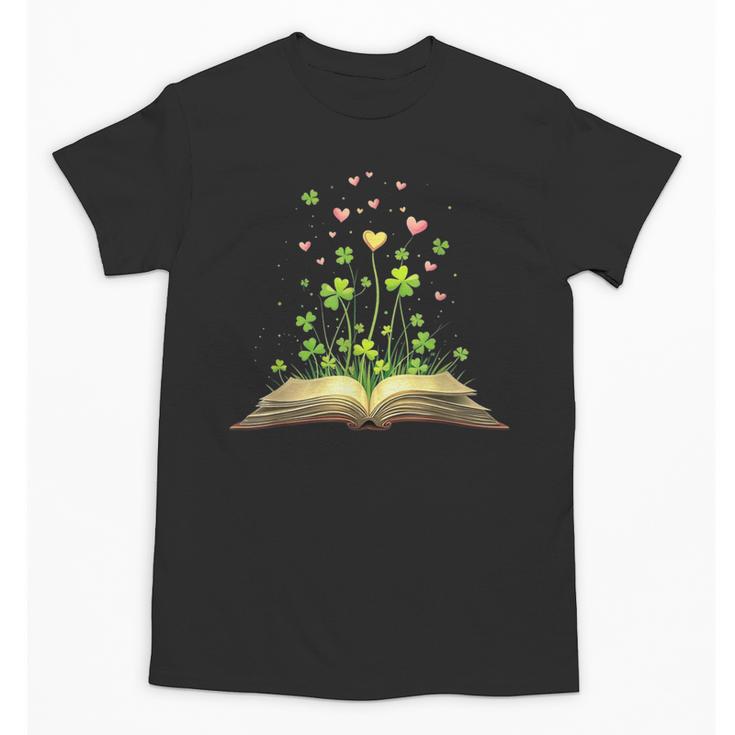 St Patricks Day Book Lover Librarian Core Shamrock Author Unisex T-Shirt