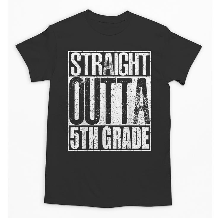 Straight Outta 5th Grade Shirt Graduation 2017 Unisex T-Shirt