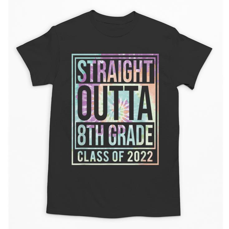 Straight Outta 8th Grade Class Of 2022 School Graduation Unisex T-Shirt