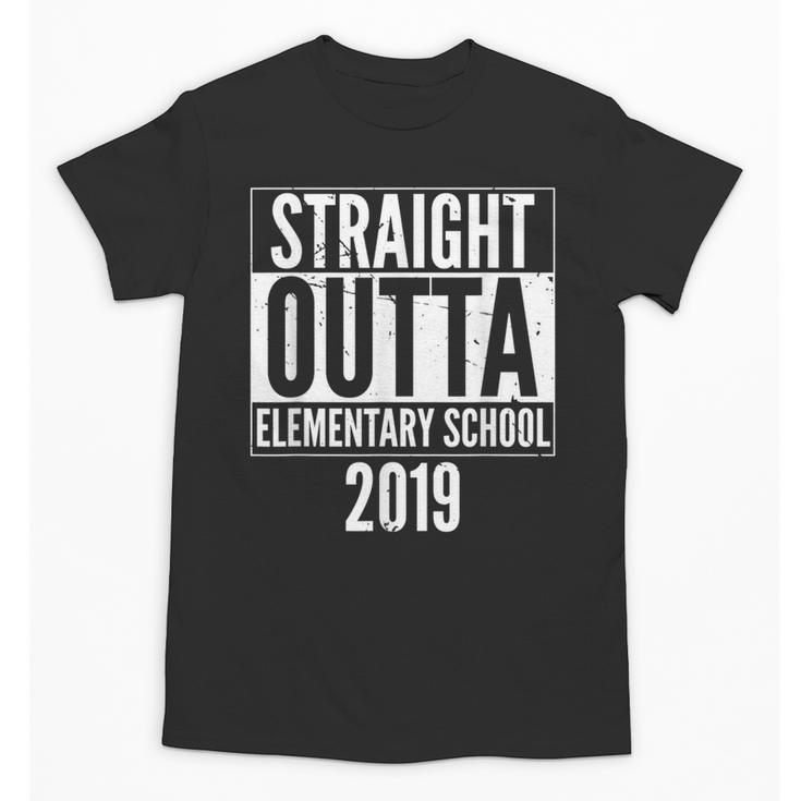 Straight Outta Elementary School 2019 Graduation Fun Unisex T-Shirt