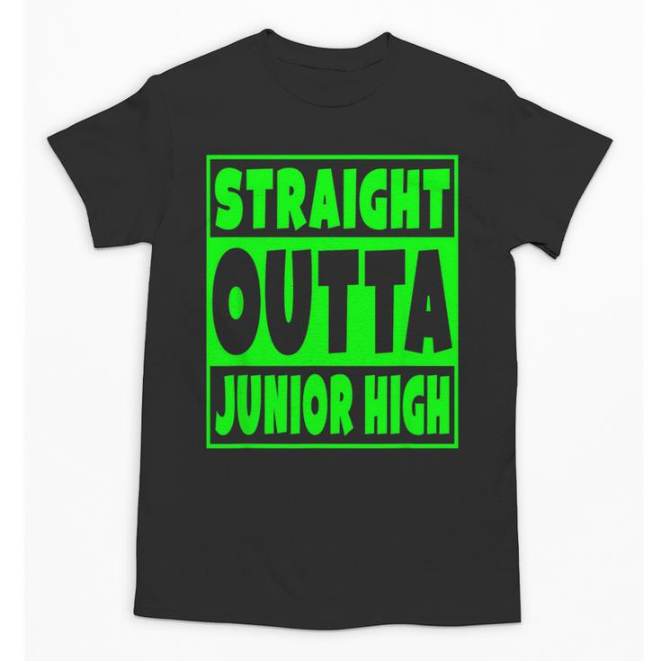 Straight Outta Junior High School Graduation  T-Shirt Unisex T-Shirt
