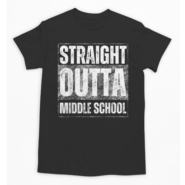 Straight Outta Middle School Class Of 2024 Graduation Unisex T-Shirt