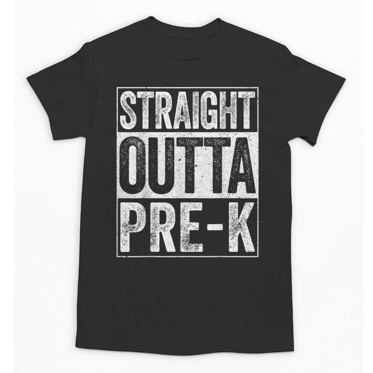 Straight Outta Pre-K Shirt Preschool Boy Girl Graduation Unisex T-Shirt