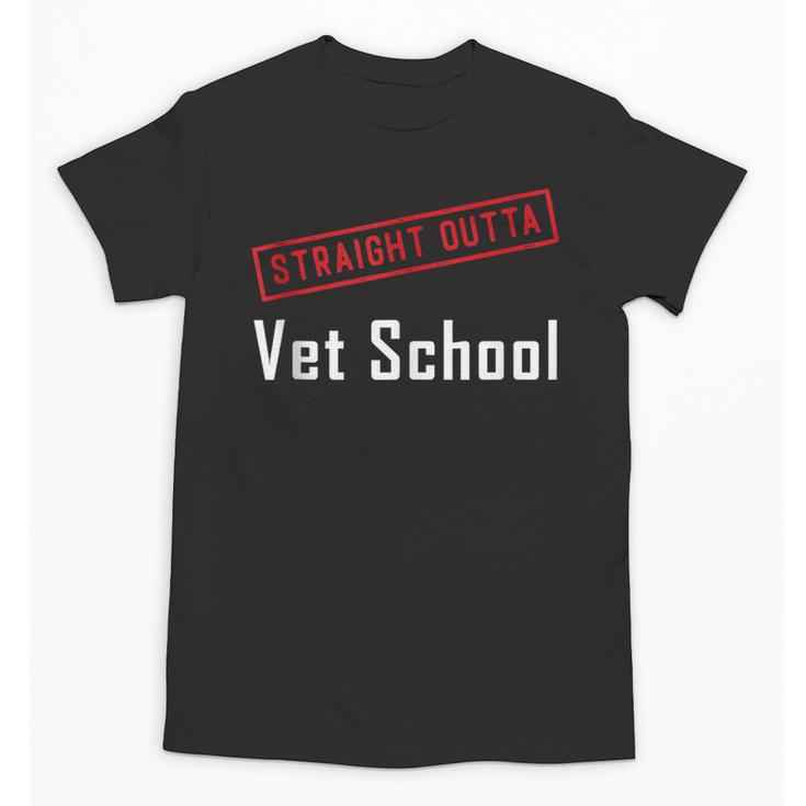 Straight Outta Vet School Graduation Veternarians I Survived Unisex T-Shirt
