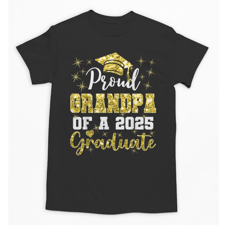 Super Proud Grandpa Of 2025 Graduate Graduation Family Unisex T-Shirt