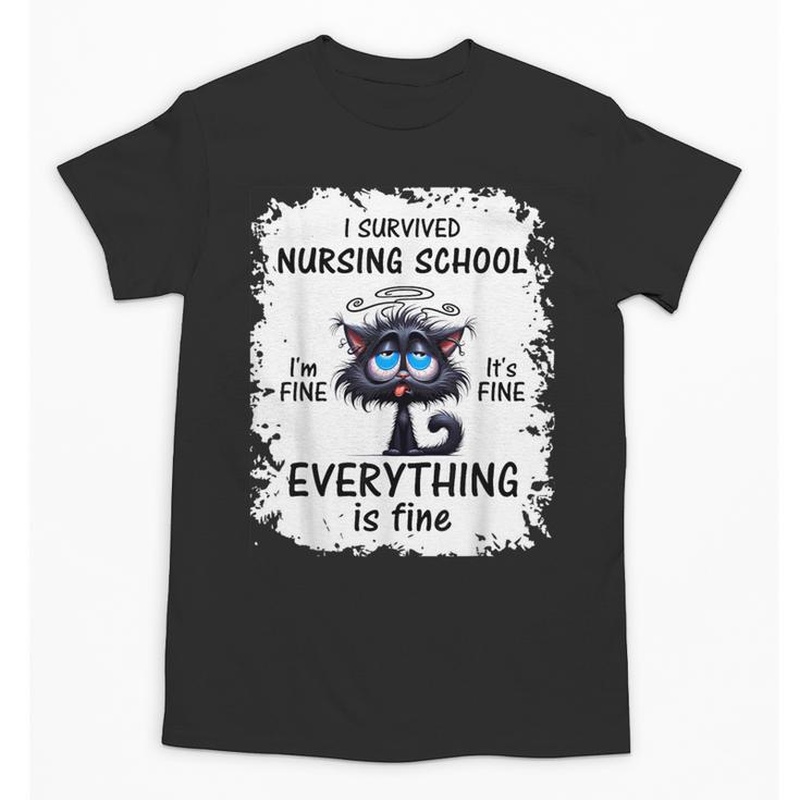I Survived Nursing School Graduation 2025 Unisex T-Shirt