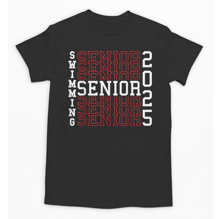 Swimming Senior Night Swimming Senior 2025 Graduation 40 Unisex T-Shirt