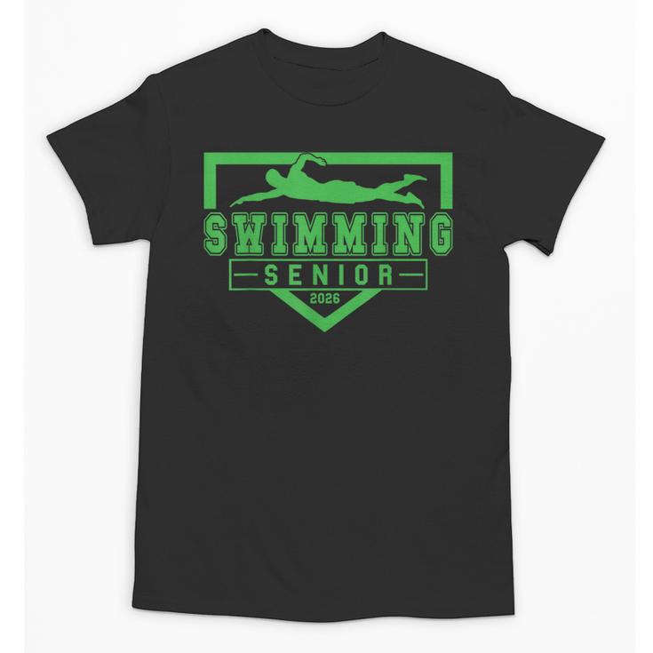 Swimming Senior Night Swim Senior 2026 Graduation 32 Unisex T-Shirt