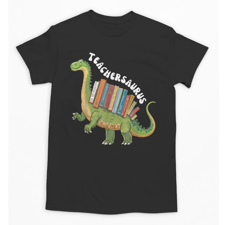 Teachersaurus Dinosaur Teachers Dino Reading Book Librarian Unisex T-Shirt