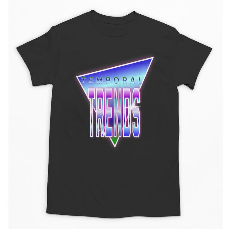 Temporal Trends Vaporwave Style Retro Nostalgia Look Unisex T-Shirt