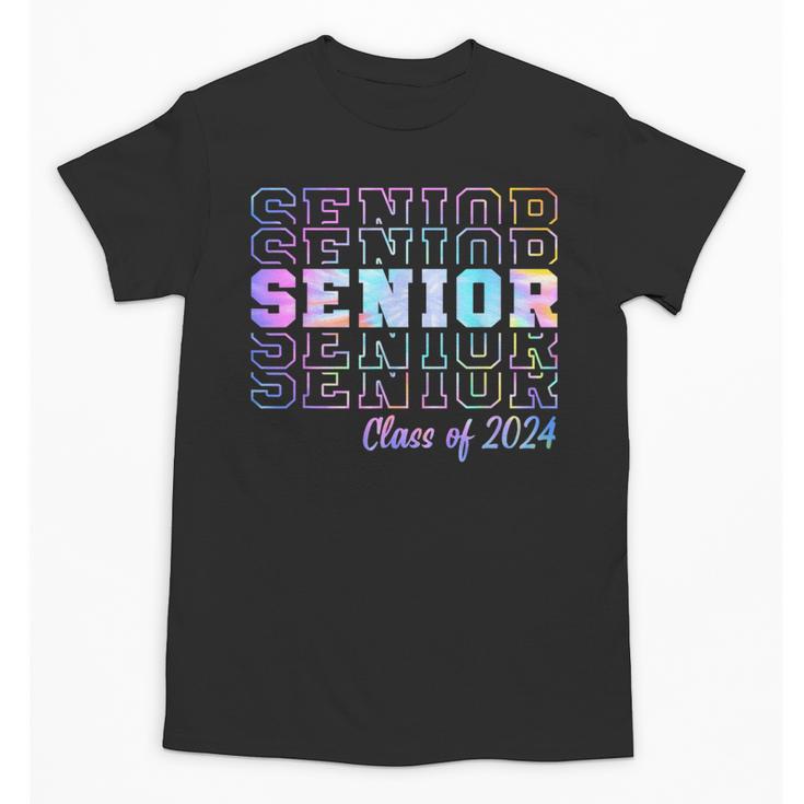 Tie Dye Senior 24 Class Of 2024 Seniors Graduation 24 Unisex T-Shirt