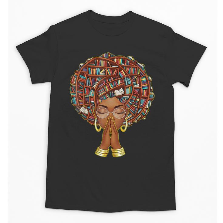 History Month Afro Book Lover Women Girls Librarian Unisex T-Shirt